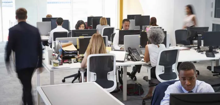 People working in an office